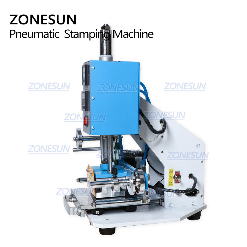 ZONESUN ZY-819-B Pneumatic Stamping Machine,leather LOGO printer,pressure words machine,name card stamping machine(220V/50Hz) - ZONESUN TECHNOLOGY LIMITED