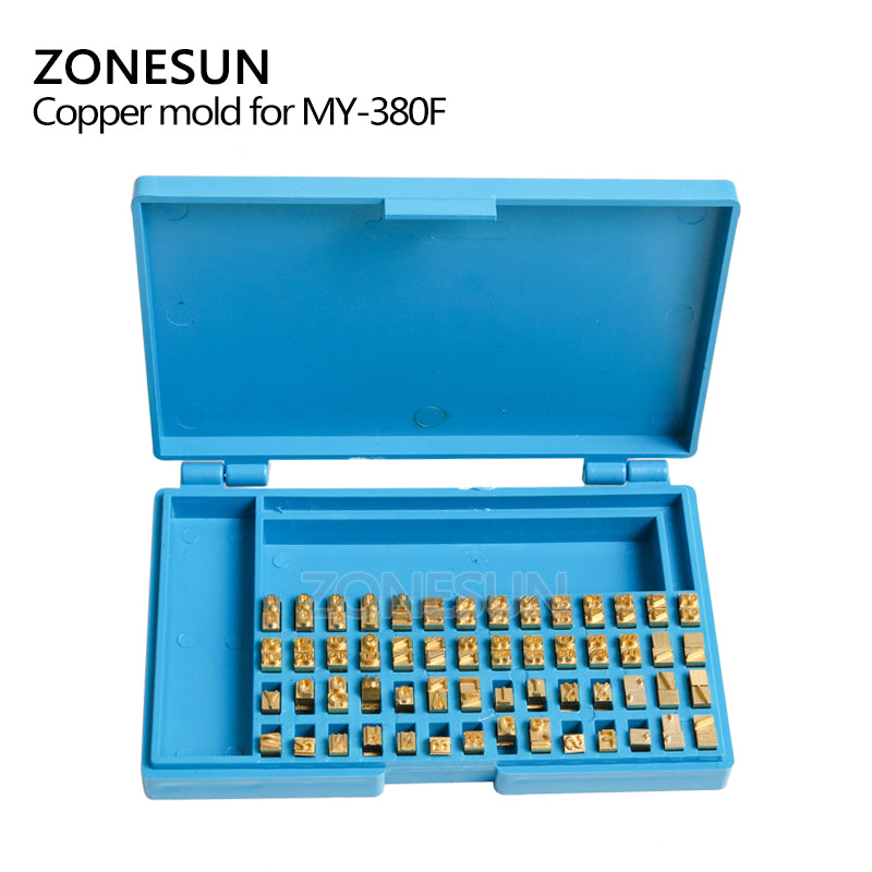 ZONESUN MY380 Alphabet Letter Fonts of Ribbon Printer Heat Stamping Head Ribbon Hot Stamping Spare Part Expiration Code Printing Machine - ZONESUN TECHNOLOGY LIMITED