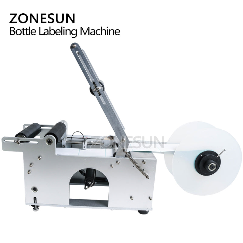 ZONESUN ZS-TB50 Semi-automatic Round Bottle Labeling Machine For Food