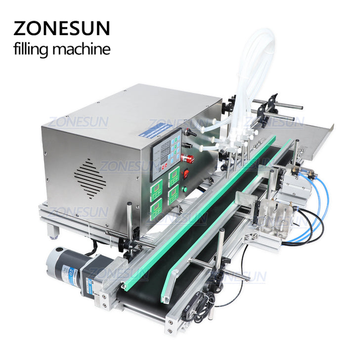 4 heads desktop automatic liquid filling machine