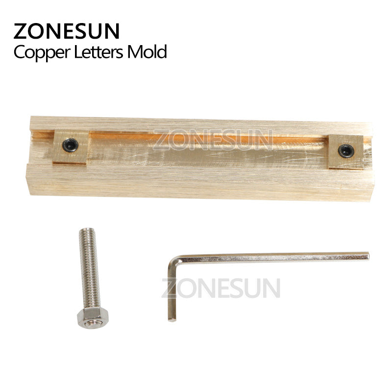 ZONESUN Custom Logo DIY T slot Copper Leather Wood Logo Stamp Mold Die Cut Soldering Iron Mold Set - ZONESUN TECHNOLOGY LIMITED
