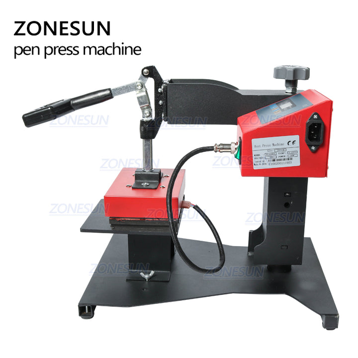 ZONESUN Pen Heat Printing Machine Hot Transfer Printing Machine Press Machine For Plastic Ball Point Pen Logo Pressing Machine - ZONESUN TECHNOLOGY LIMITED