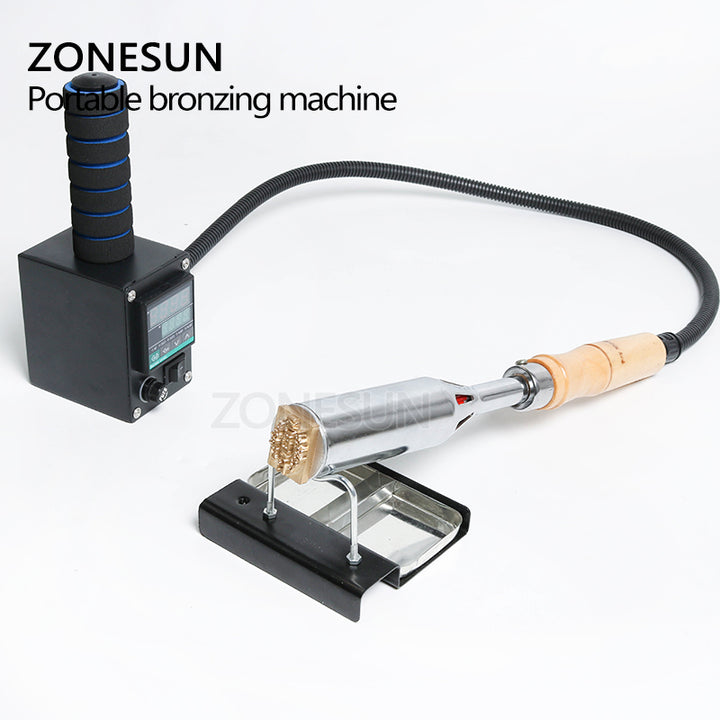 ZONESUN Handheld leather wood paper embossing tool hot stamping machine embossing for wedding cake logo embosser branding iron - ZONESUN TECHNOLOGY LIMITED