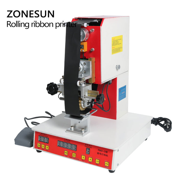 ZONESUN Rolling ribbon printer electric hot thermal printing machine number turning printer expiration code printer date number printer - ZONESUN TECHNOLOGY LIMITED