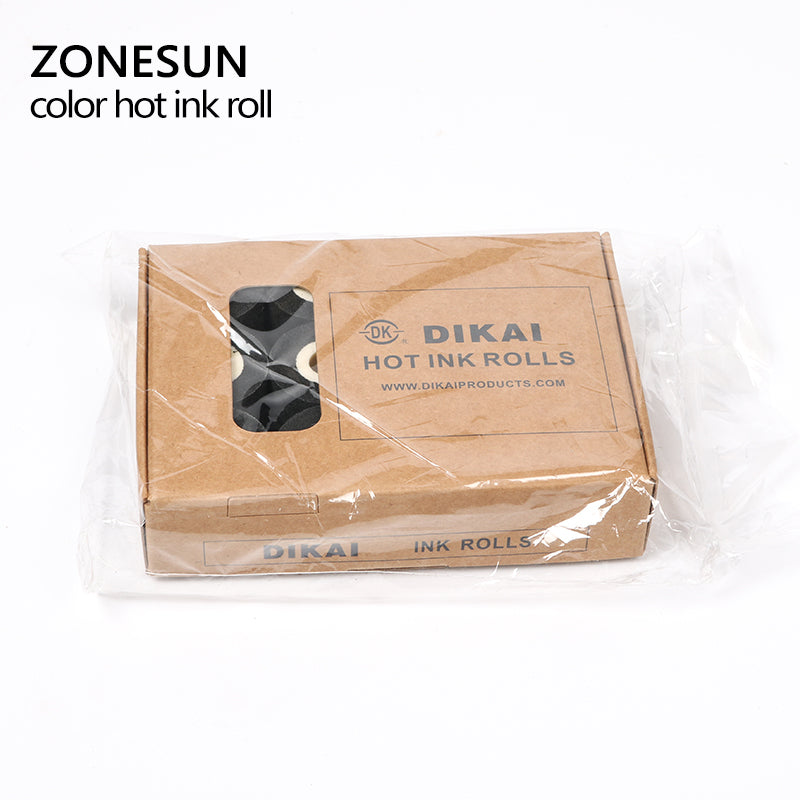 ZONESUN Free Shipping Energy Saving Black Hot Printing Ink Roll for MY-380F, Good Quality Hot Ink Roll, Black Hot Print Rolls 12 Roll - ZONESUN TECHNOLOGY LIMITED