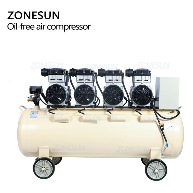 ZONESUN 160L 42갤런 휴대용 산업 공장 저소음 공기 압축기 기계