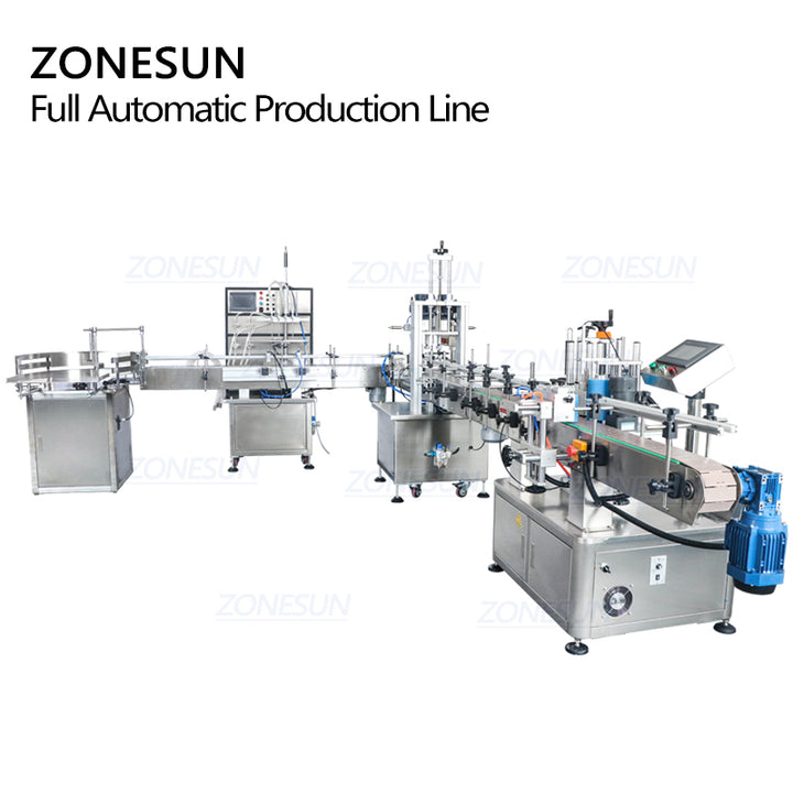 ZS-FAL90 Full Automatic Filling Capping And Labeling Machine