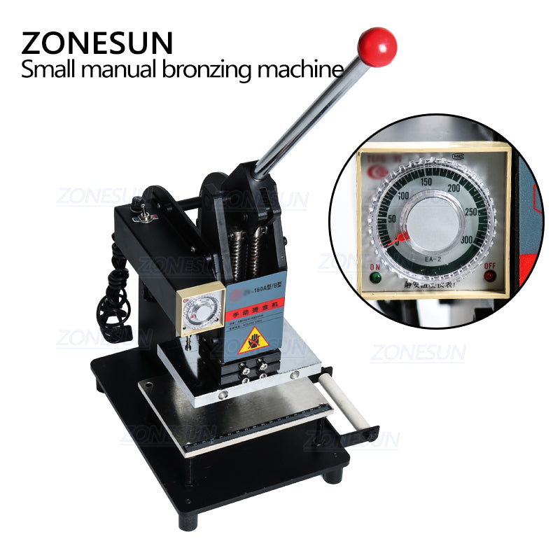 ZONESUN Manual Hot Foil Stamping Machine Leather Logo Embossing Machine - ZONESUN TECHNOLOGY LIMITED