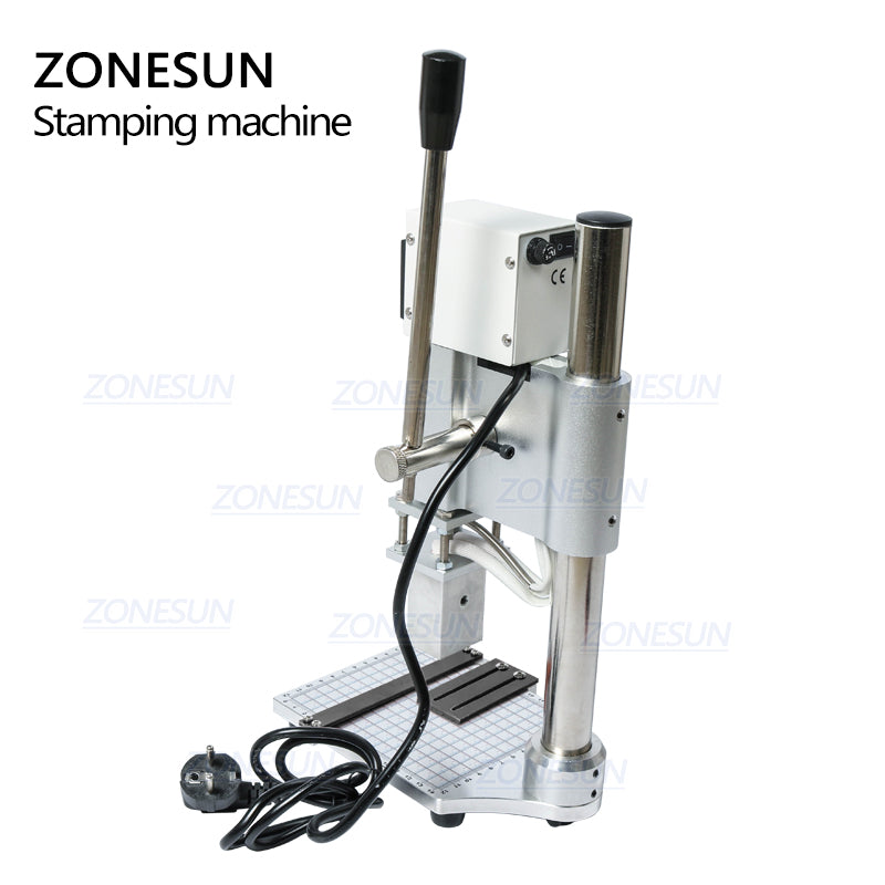 ZONESUN Hot Foil Stamping Machine Embossing Logo Trademark Manual Bronzing Machine For Finshed Leather Shoes Heat Cold Pressing - ZONESUN TECHNOLOGY LIMITED