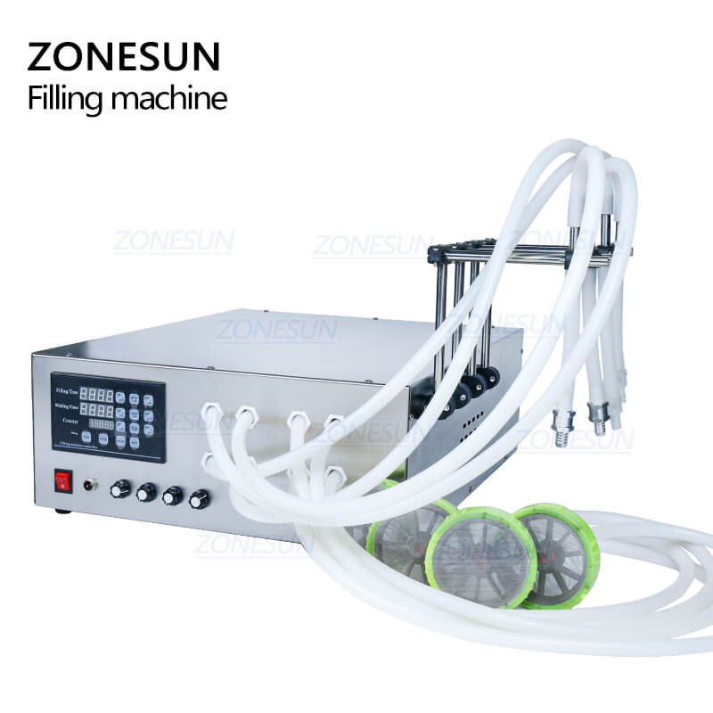 4 Nozzles Liquid Bottle Filling Machine