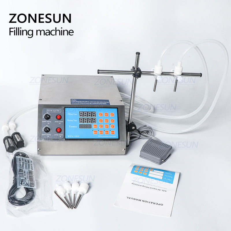 Double heads Gear Pump Liquid filling machine