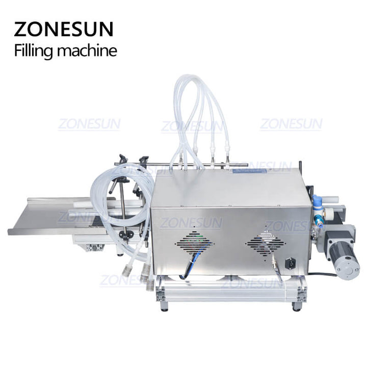 4 Nozzles Magnetic Pump Automatic Desktop Liquid Filling Machine