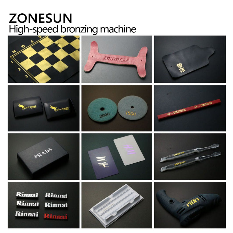 ZONESUN ZY-819K2 Pneumatic Automatic hot foil Stamping Machine,leather