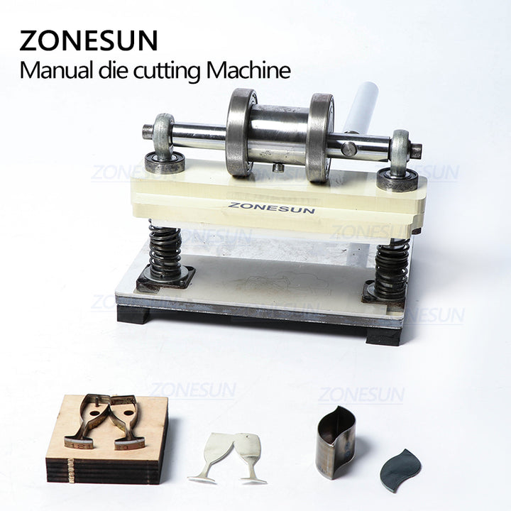 ZONESUN Manual Leather Die Cutting Machine Handmade Earring Die Cuts Pressing Machine For Custom Clicker Die Steel Rule Die - ZONESUN TECHNOLOGY LIMITED