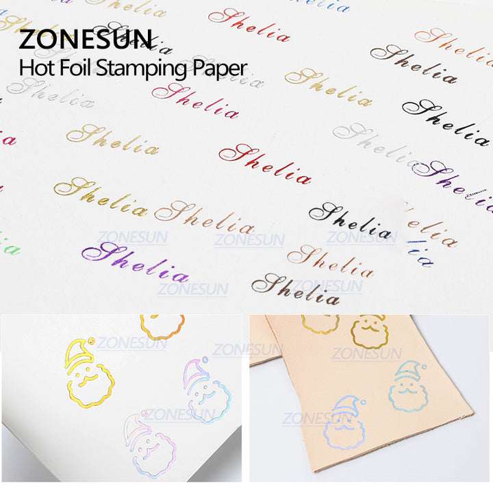 ZONESUN Hot foil Stamping Paper Leather Fabric PU Glitter Decorative Artificial Metal Leather for Sewing Material Leather Skin - ZONESUN TECHNOLOGY LIMITED