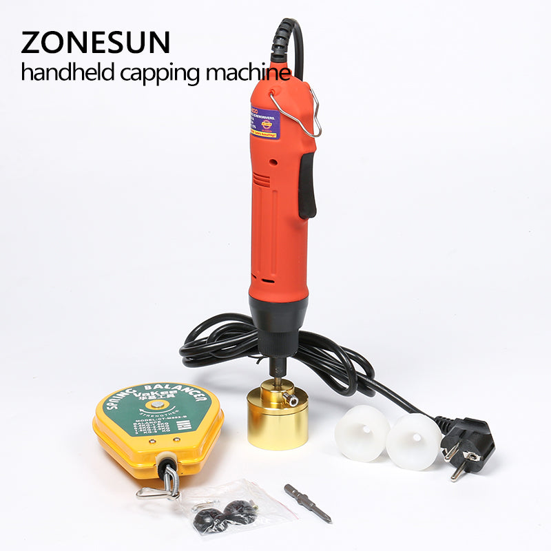 ZONESUN Electric Screwing Capping Tool Equipment Handheld Cap Bottle Capper (10-30mm) - ZONESUN TECHNOLOGY LIMITED