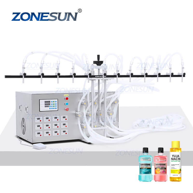 12 heads liquid filling machine