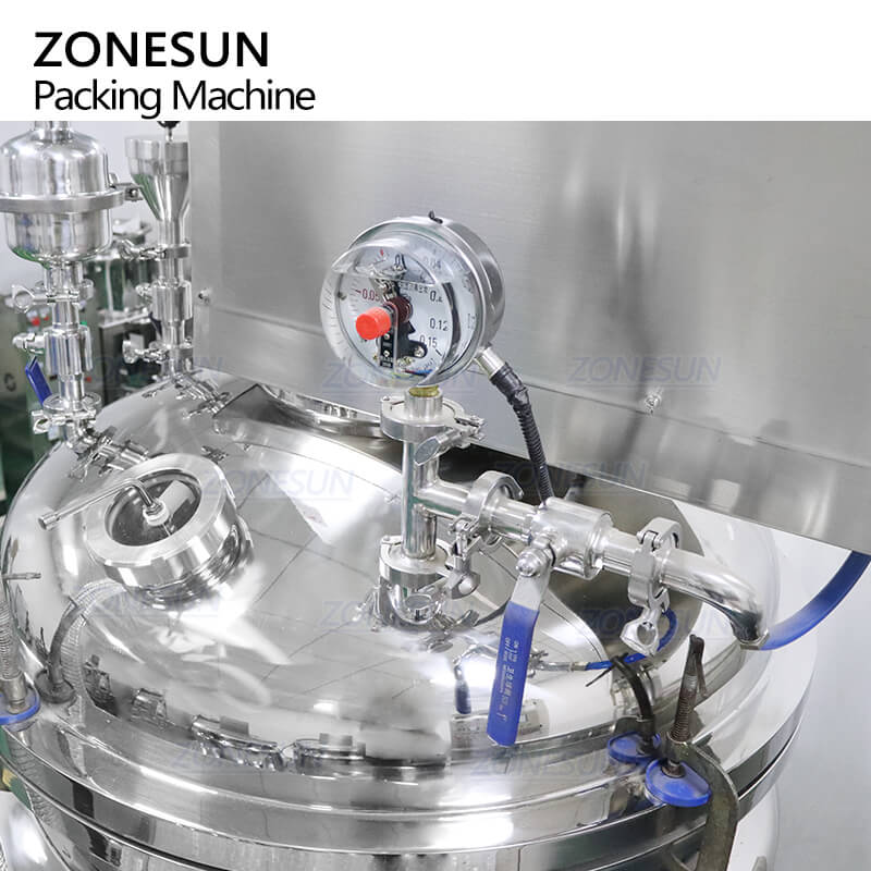 emulsifying system of cream vacuum homogenizing emulsifier